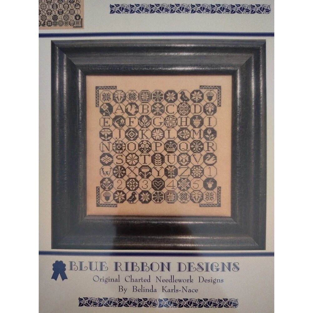 Blue Ribbon Designs A Little Quakeresque Cross Stitch Chart Pattern Sampler BRD